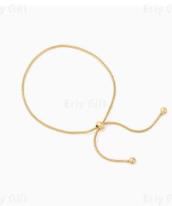 Adjustable Snake Chain Bone Bracelet Gold Sliver Jewelry Gift