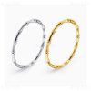 Bamboo Stainless Steel Bangle Sliver Gold Island Style Everyday Wear