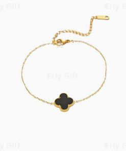 Colorful Enamel Clover Bracelet Lucky Gift for Her