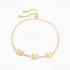 Three Dimensional Butterfly Bracelet Zircon Gift For Maid Of Honour