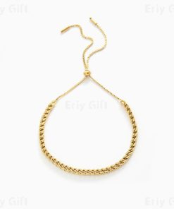 Weave Chain Adjustable Bracelet Minimal Stylish Jewellery