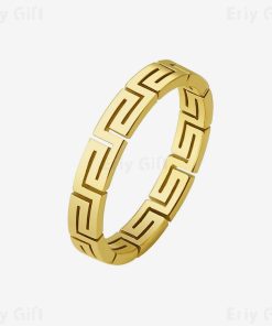Hollow Geometric Ring Minimalist Gift for Her