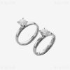 Round Zircon Dainty Engagement Ring Wedding Gift