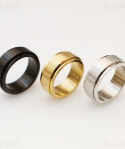 Spinning Unisex Everyday Ring Gift for Him & Her