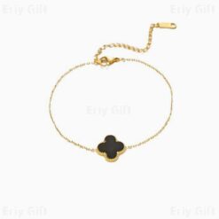 Colorful Enamel Clover Bracelet Lucky Gift for Her