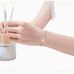 Minimal Cross Bracelet Religious Jewelry Christian Gifts