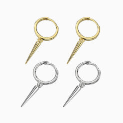 Cone Spike Hoop Earrings Unisex Spike Jewellery