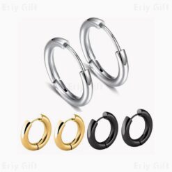Simple Hoop Earrings Daily Wear Jewellery Unisex