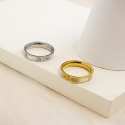 Mother of Pearl Wedding Anniversary Ring