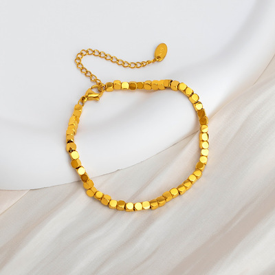 Square Bracelet Minimal Dainty Gift for Girlfriend gallery2 - Eriy Gift