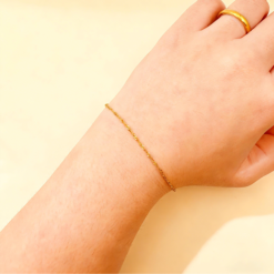 Twisted Chain Water Wave Bracelet Stylish Versatile Jewelry