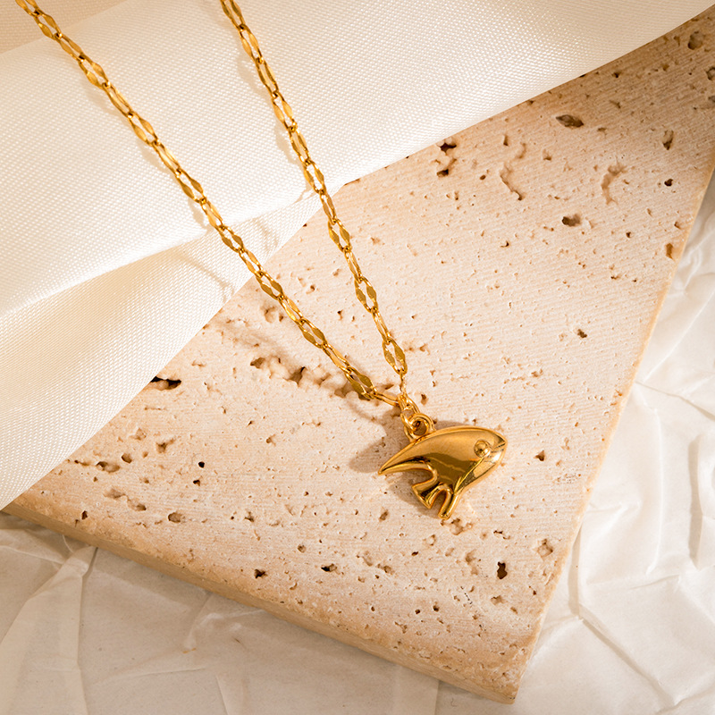 Mini Gold fish Necklace Dainty Jewelry picture1 - Eriy Gift