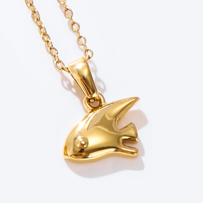 Mini Gold fish Necklace Dainty Jewelry picture2 - Eriy Gift