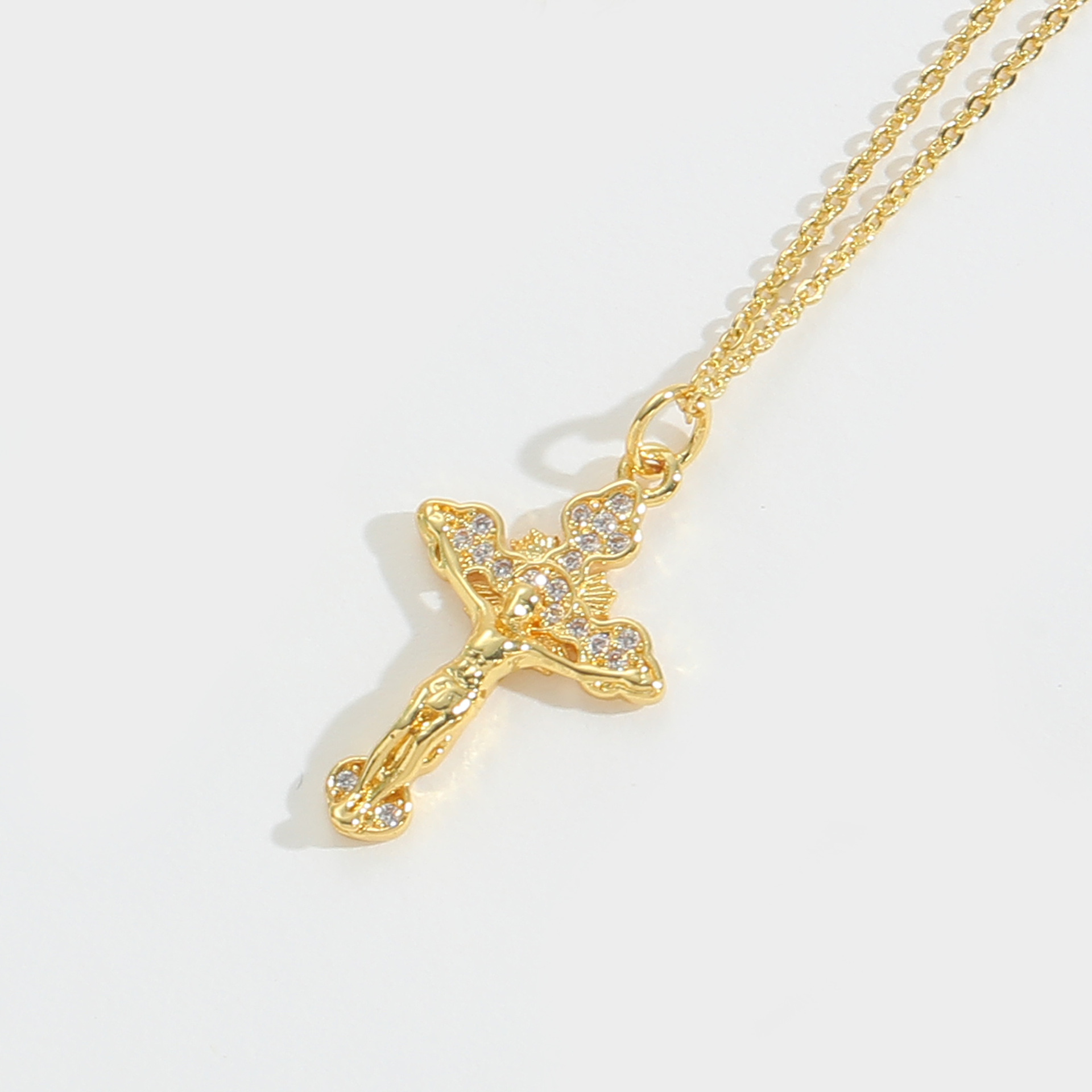 Blessed Crucifix Pendant Necklace with Zirconia picture3 - Eriy Gift