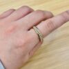 Single Row Round Zircon Channel Setting Ring