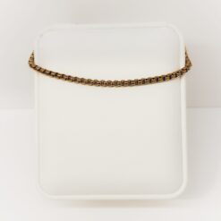 Box Chain gold plated bracelet product detail view