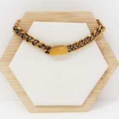 ID Chain gold plated bracelet product detail view