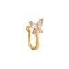 Fairy Butterfly Crystal Non Piercing Nose Ring