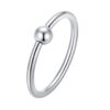 Minimalist Silver Single Bead Nose Ring