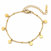 Soft Glossy Tiny Coin Gold Anklet