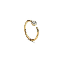 Solitaire Clear Zircon Nose Ring