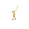 Dangling Teardrop Crystal L Shape Nose Stud