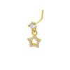 Dreamy Dangling Hollow Star L Shape Nose Stud